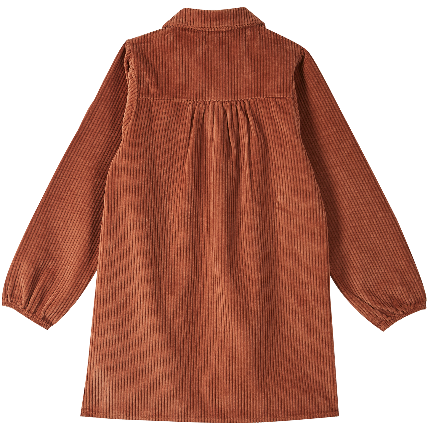Robe velours acajou