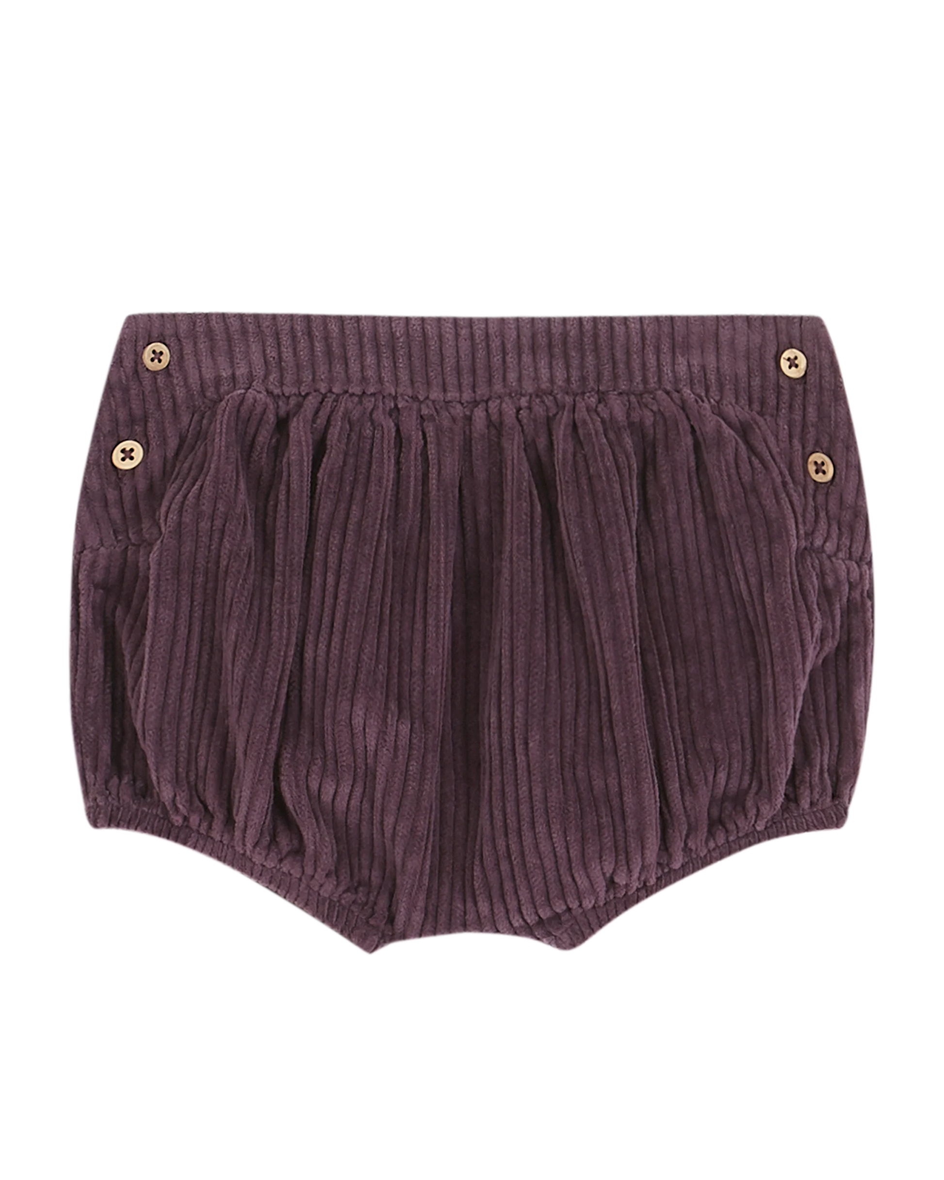 Bloomer velours de coton côtelé aubergine