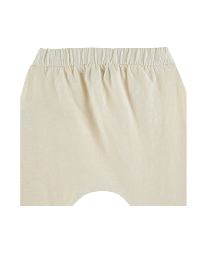 Pantalon bi matière porcelaine