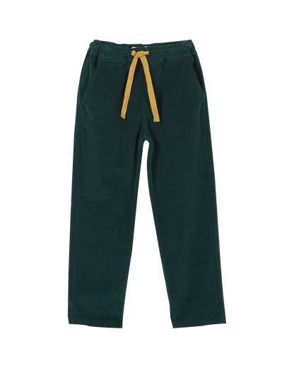 Pantalon velours côtelé vert