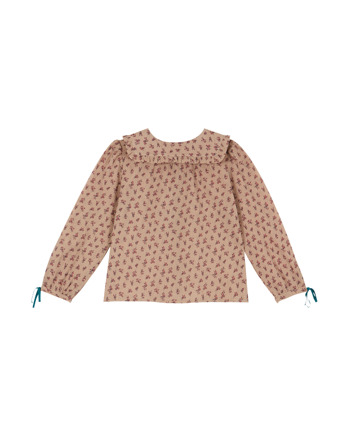 Blouse voile de coton créponné terracotta