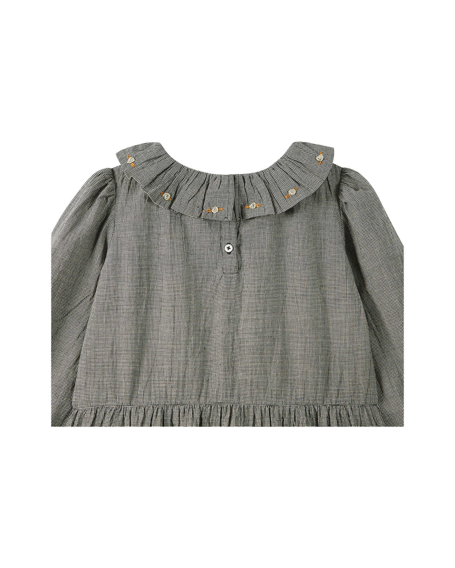 Robe coton pied de puce noir et blanc