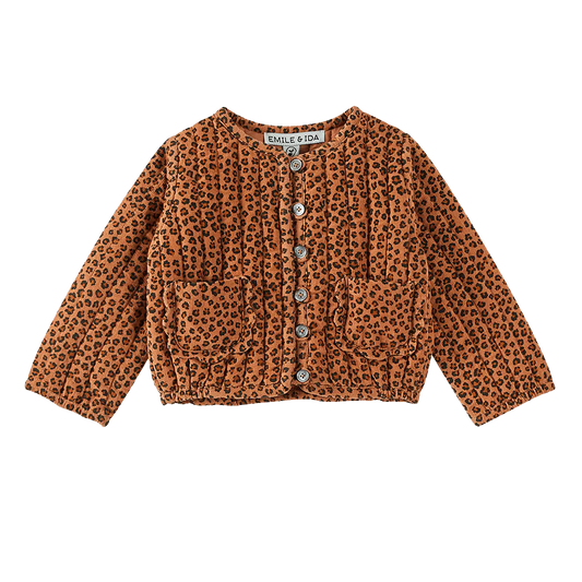 Veste matelassée coton leo caramel bébé