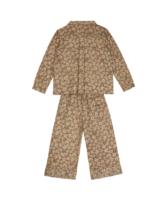 Pyjama enfant floral seventies