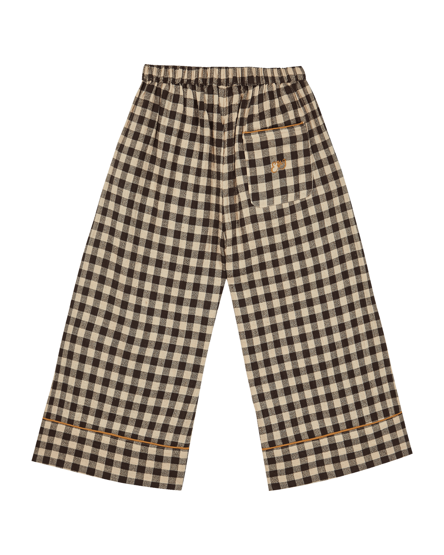 Pyjama coton vichy café