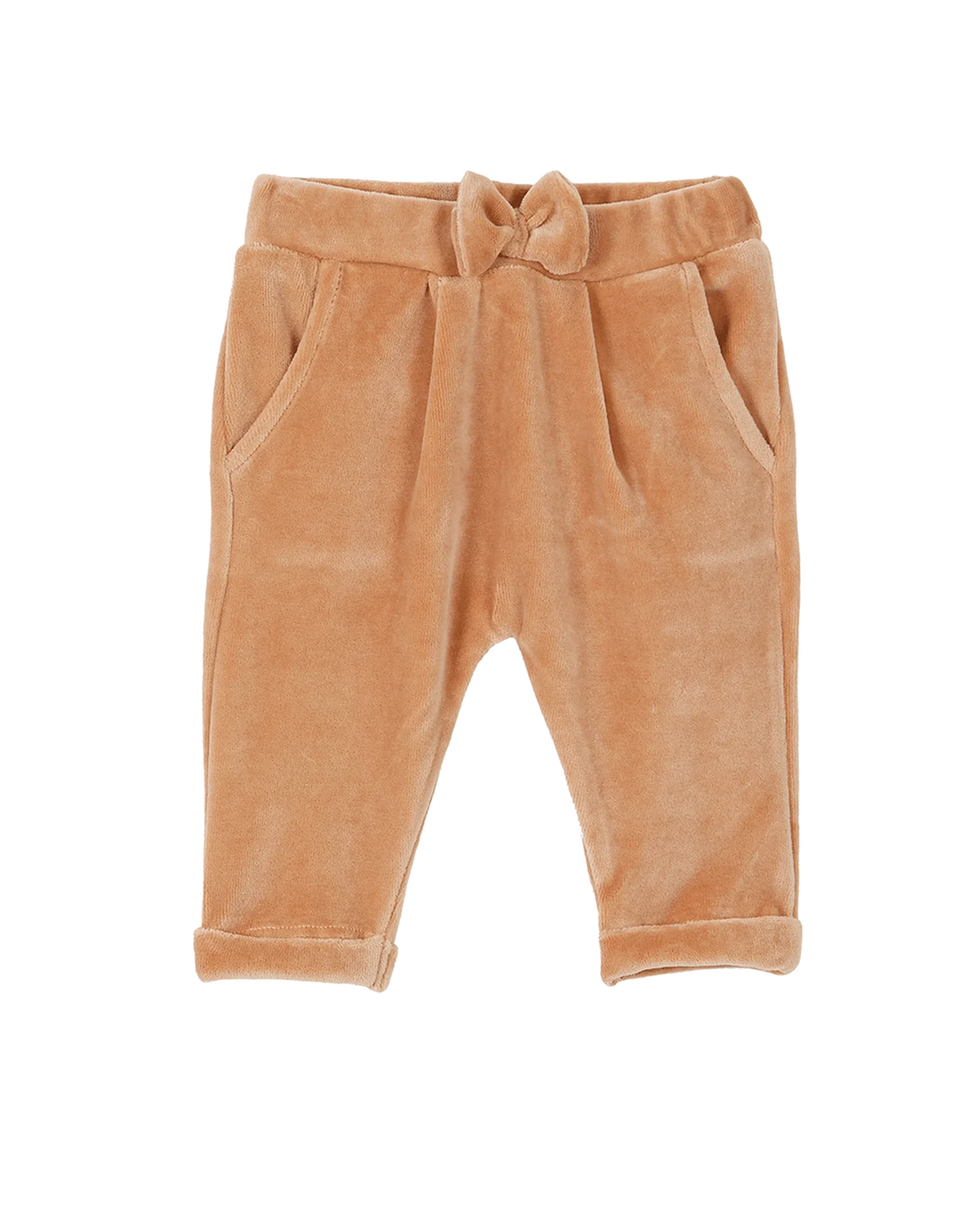 Pantalon éponge velours bois de rose