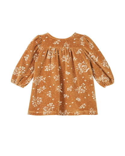 Robe velours éponge noix oiseau