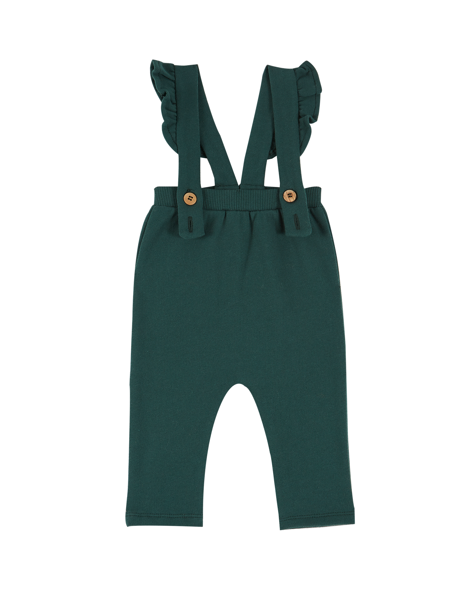 Pantalon coton biologique molletonné cèdre