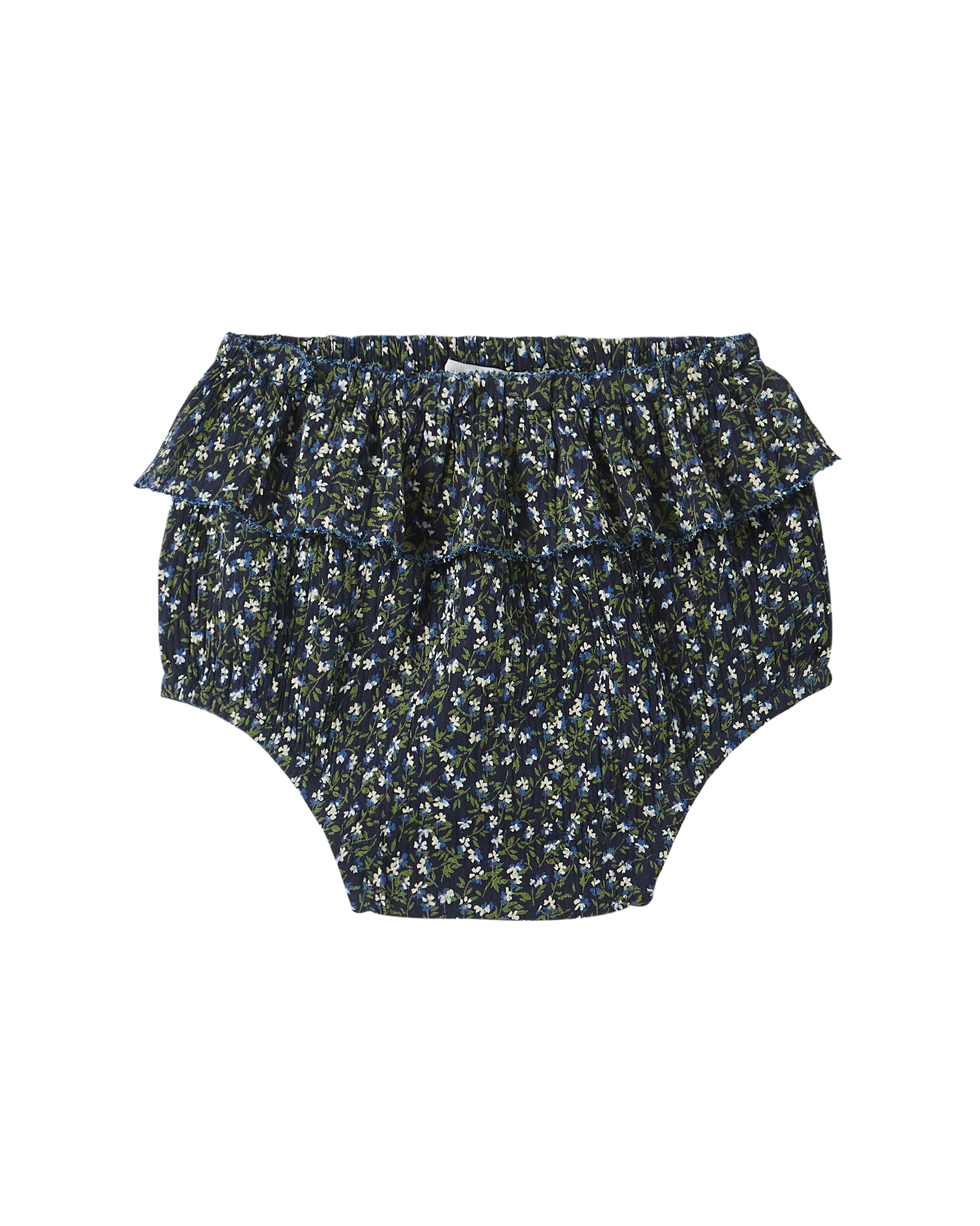 Bloomer crépon de coton jardin bleu