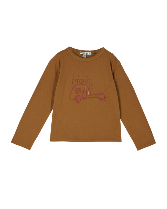 Tee-shirt coton bio noix guitare