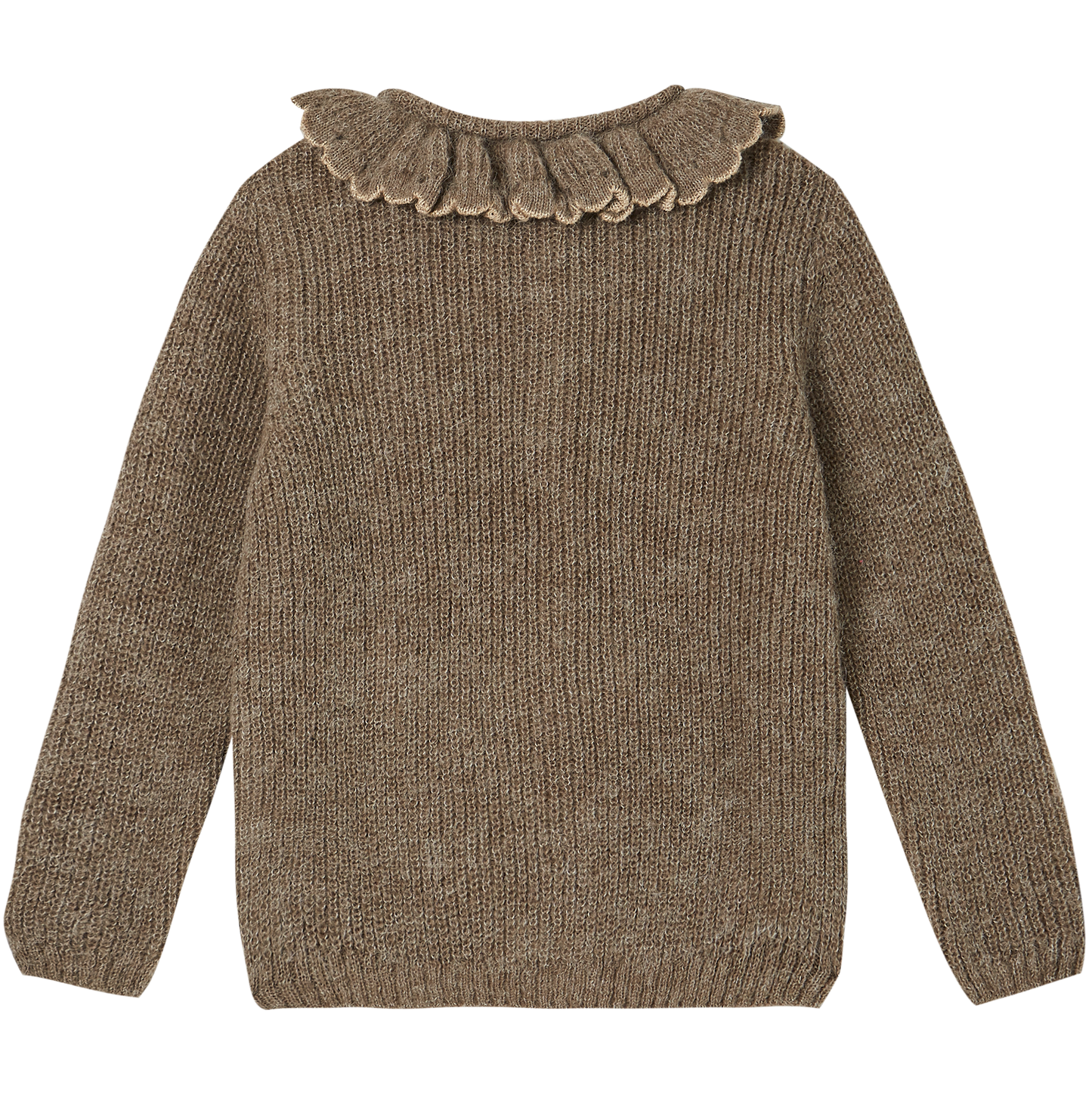 Cardigan alpaga chiné et lurex doré