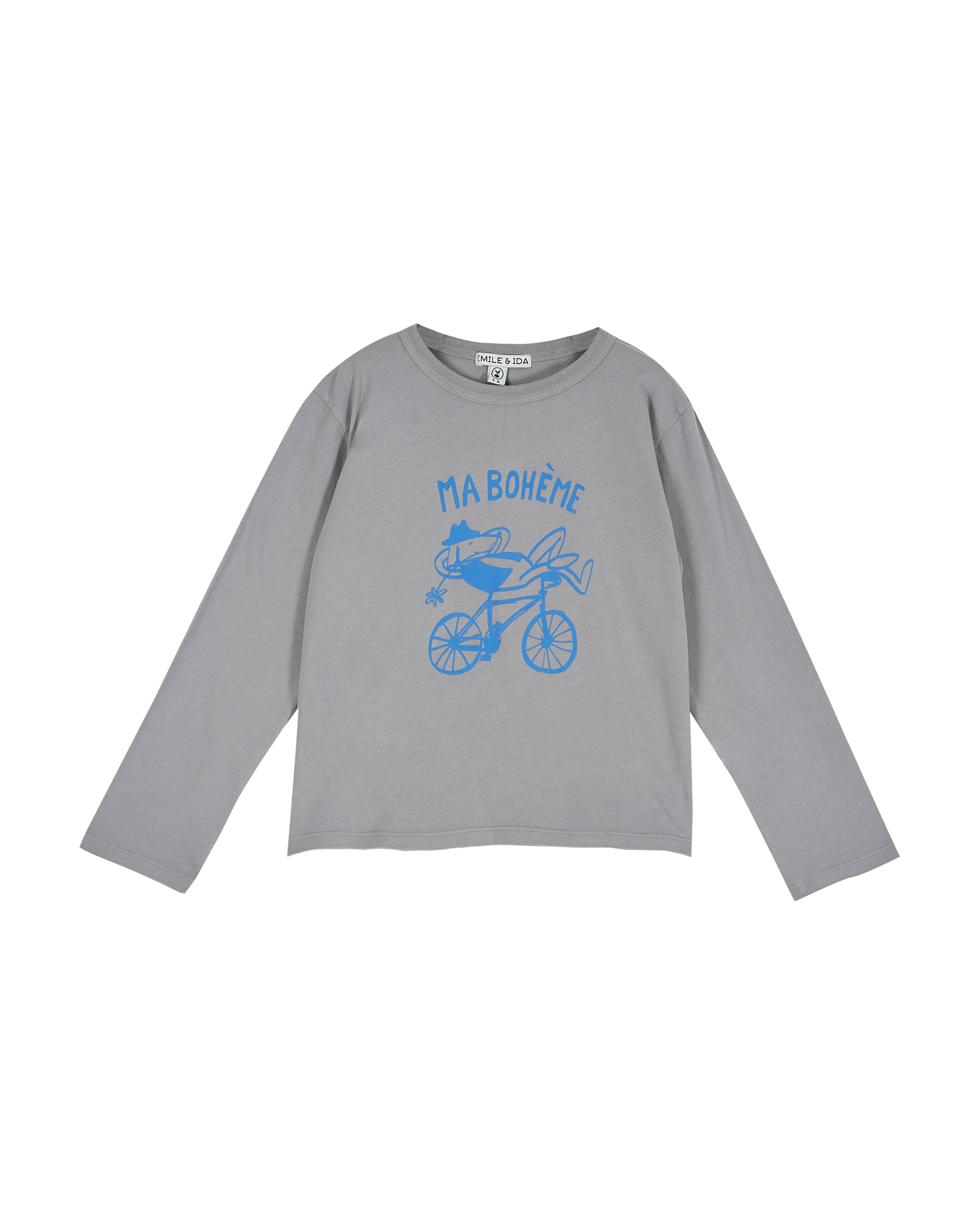 Tee-shirt jersey bio gris souris
