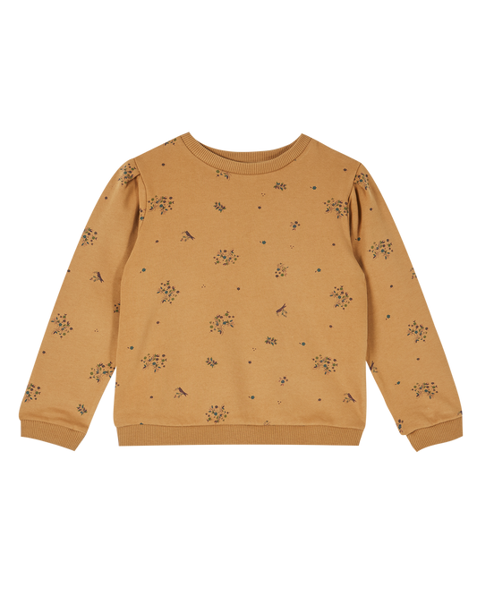 Sweatshirt jersey bio molletonné noix