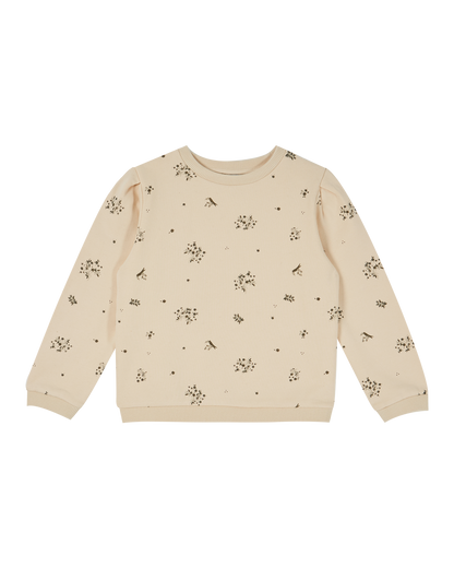 Sweatshirt jersey bio molletonné porcelaine