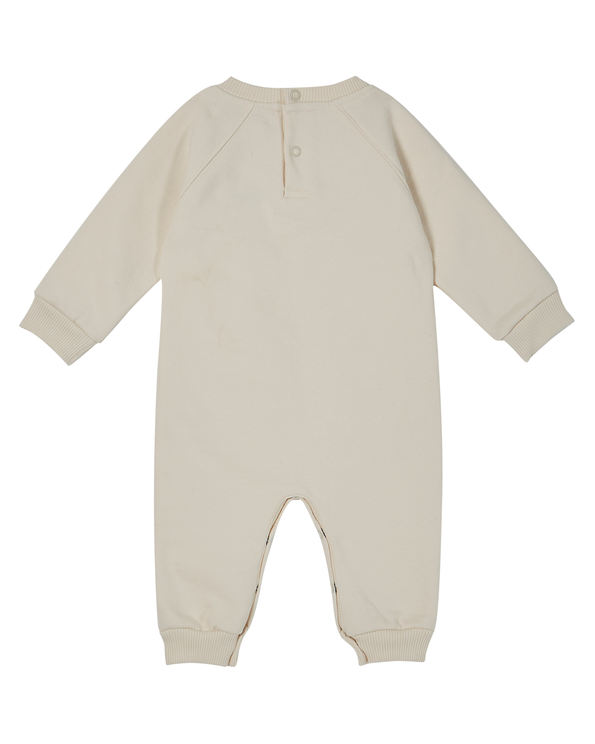 Combinaison coton biologique molletonné écru