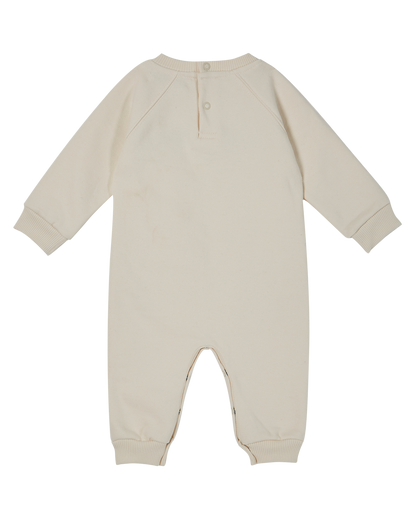 Combinaison coton biologique molletonné écru