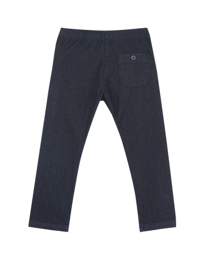Pantalon denim stretch bleu foncé