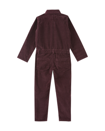 Combinaison velours aubergine