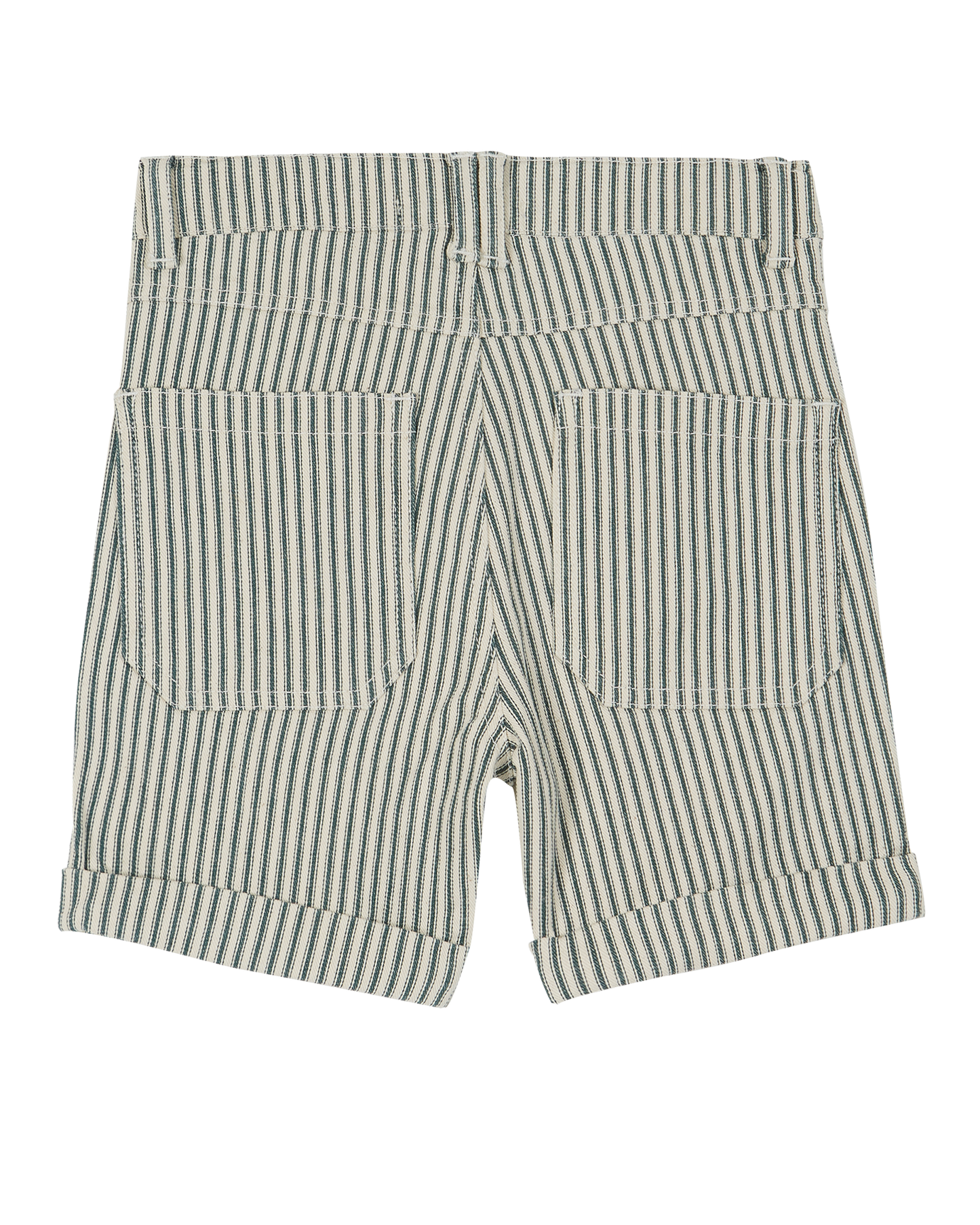 Short coton rayure verte