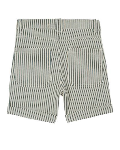 Short coton rayure verte