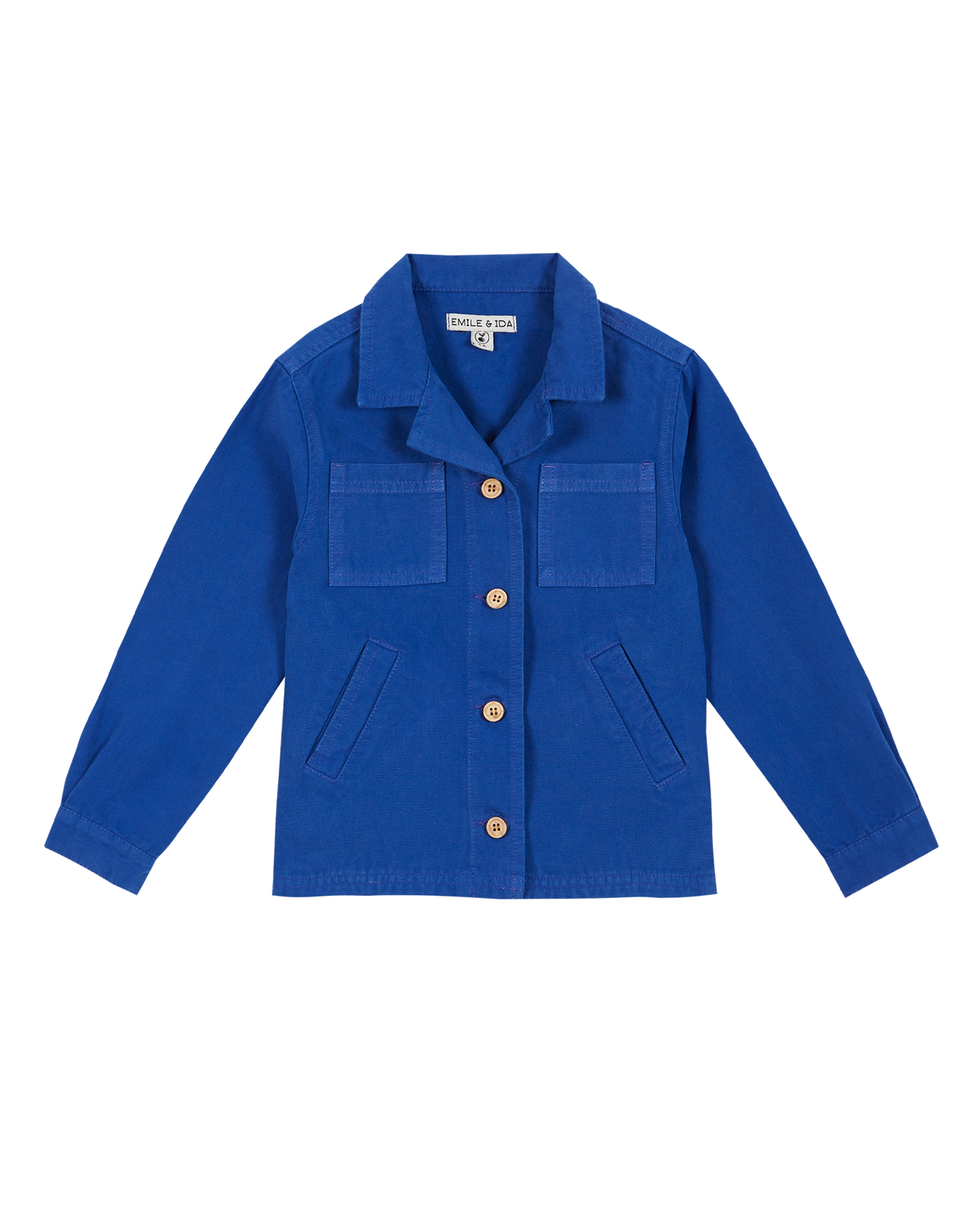 Veste toile de coton céleste