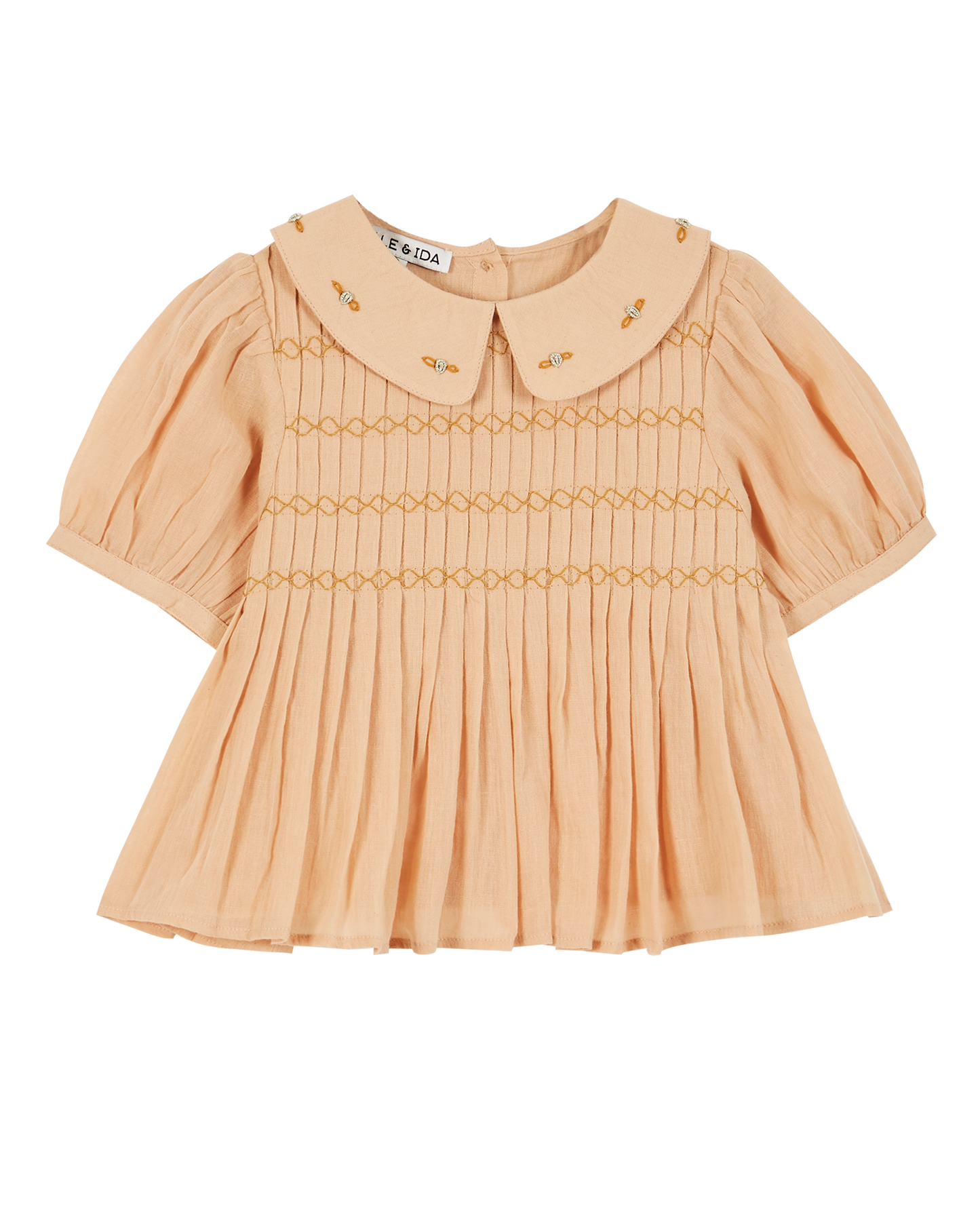 Blouse coton beige