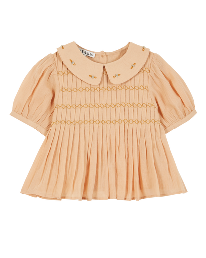 Blouse coton beige