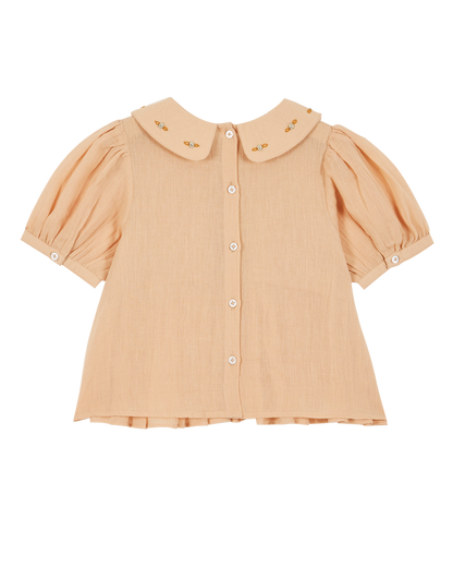 Blouse coton beige
