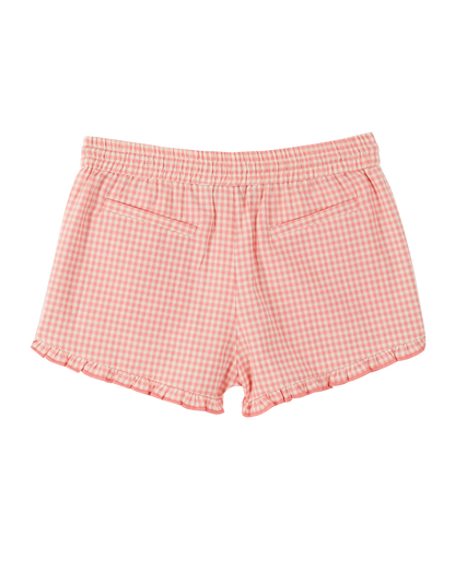Short coton vichy rose