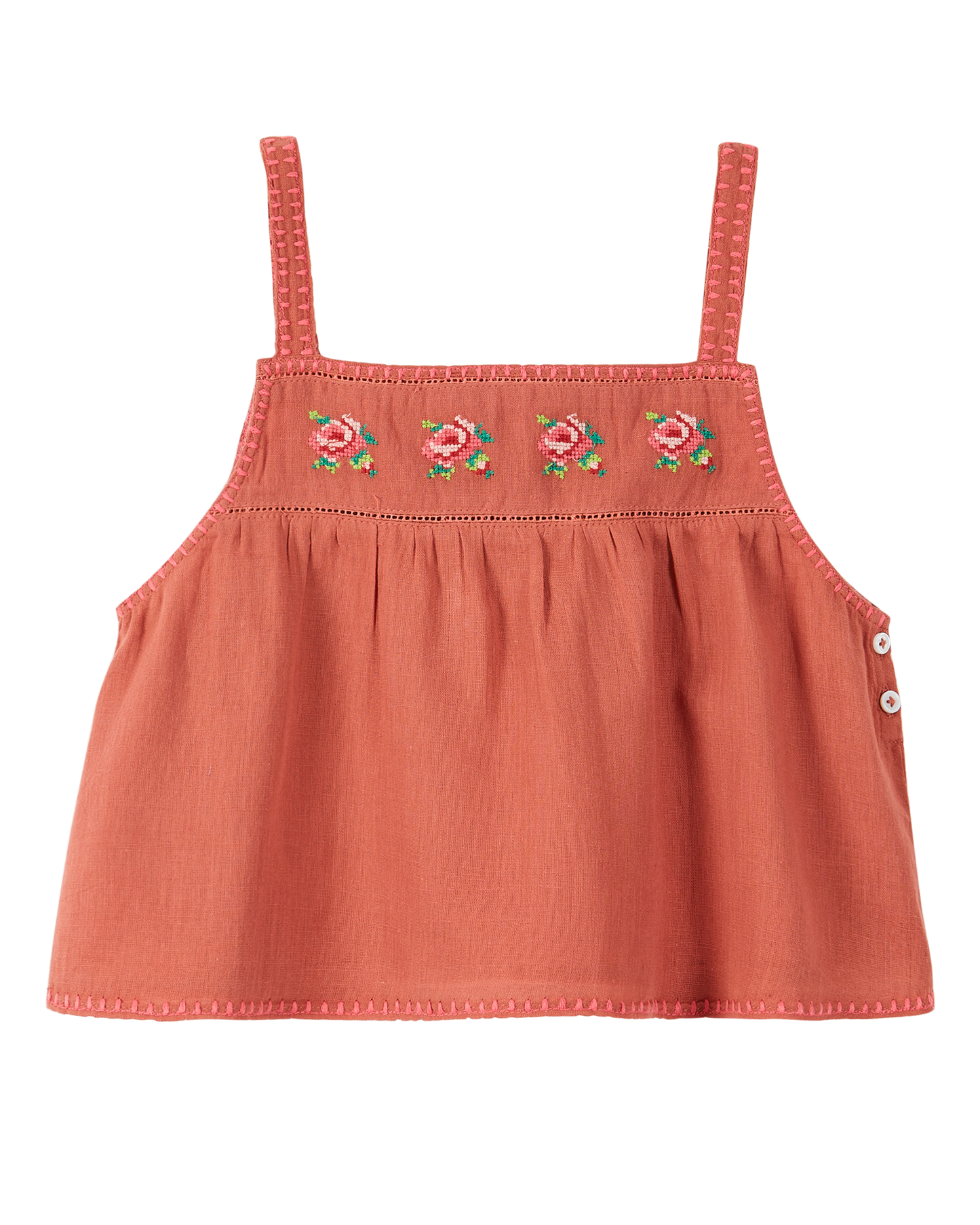 Top coton tuile