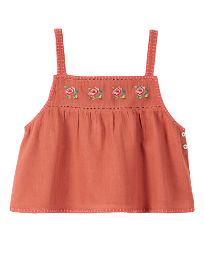 Top coton tuile