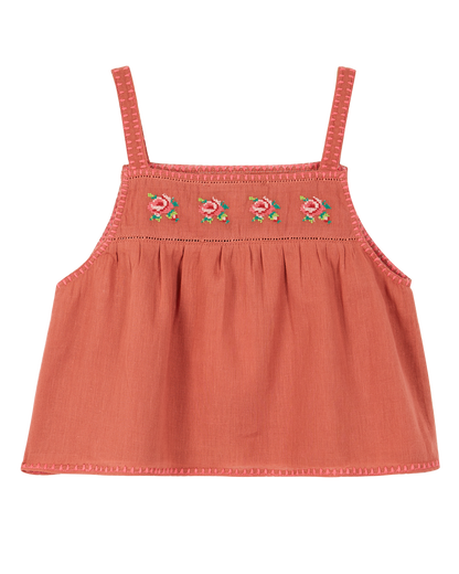 Top coton tuile