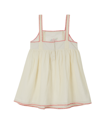 Robe à bretelles coton pétale