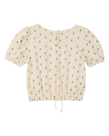 Tee-shirt éponge tulipe écru