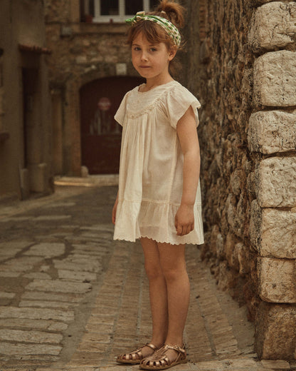 Robe coton écru