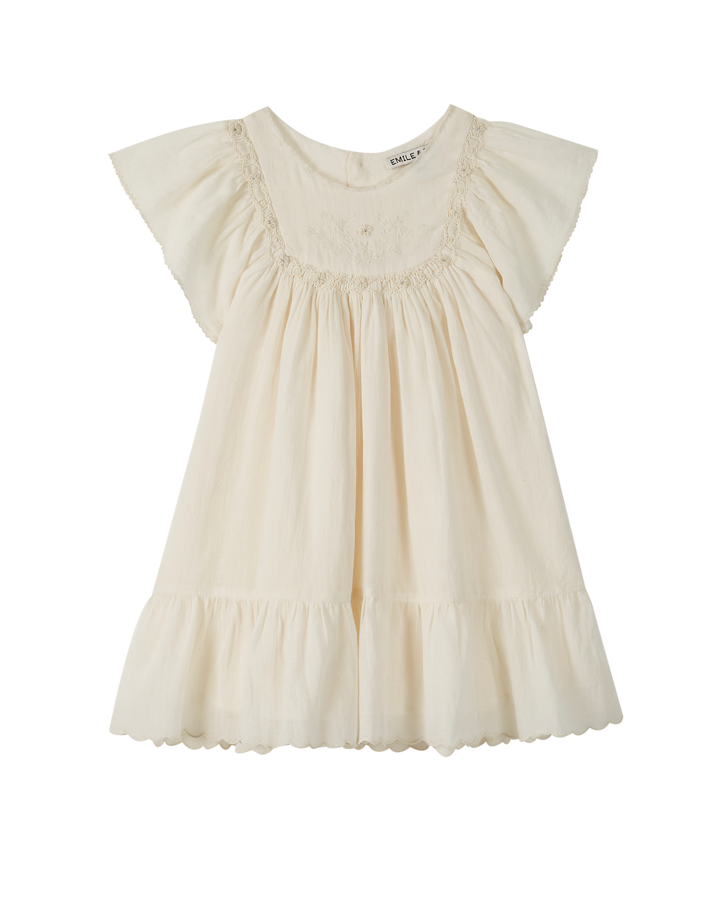 Robe coton écru
