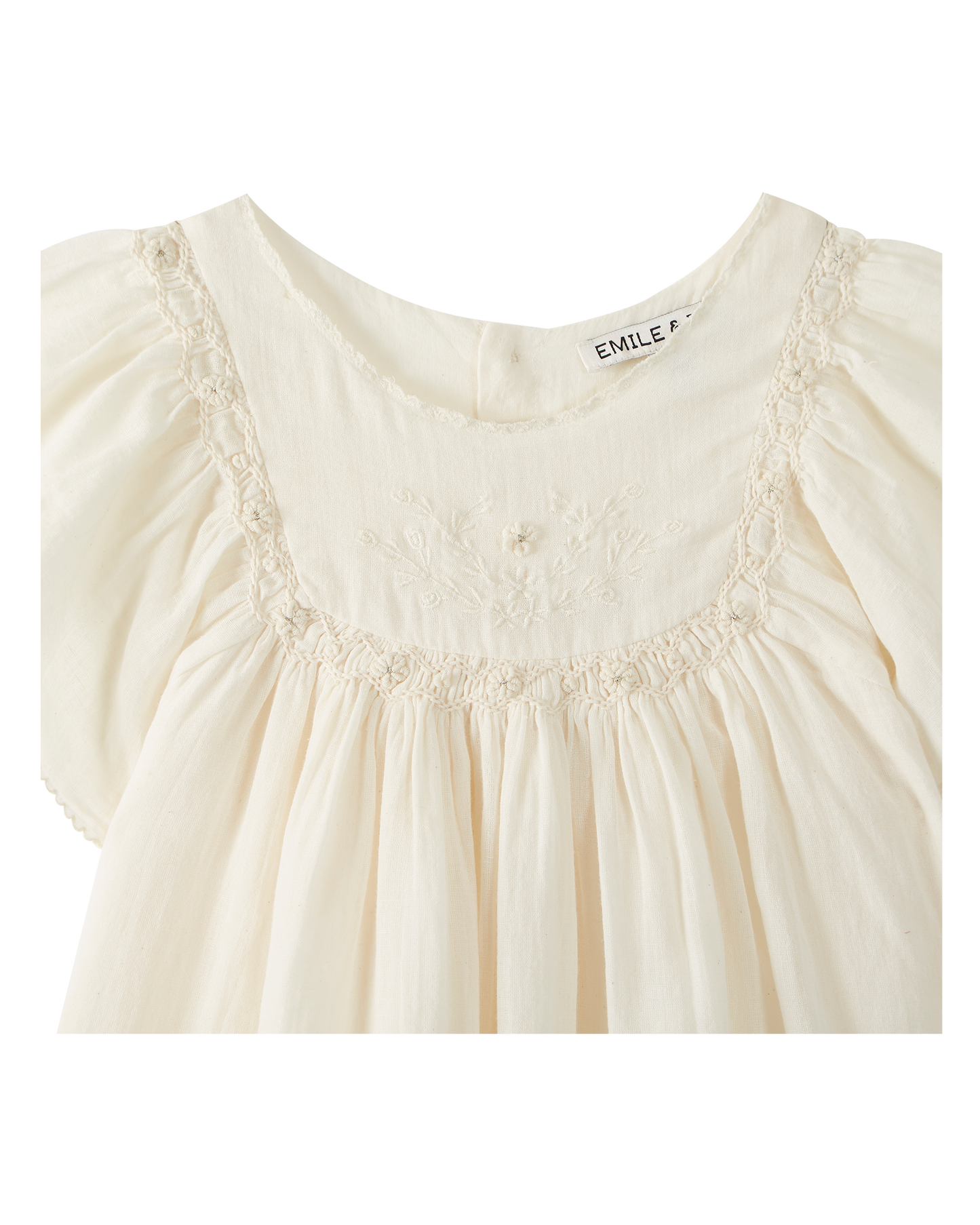 Robe coton écru
