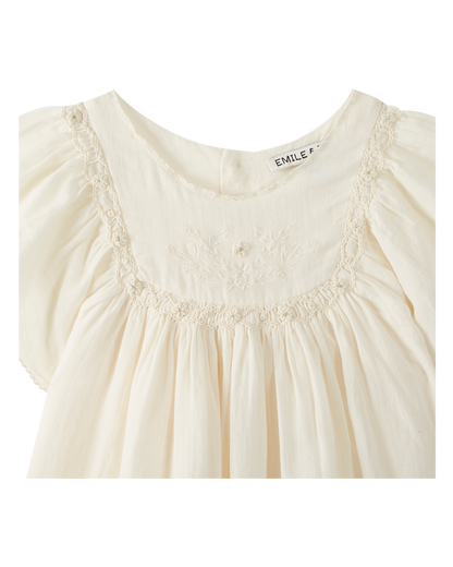 Robe coton écru