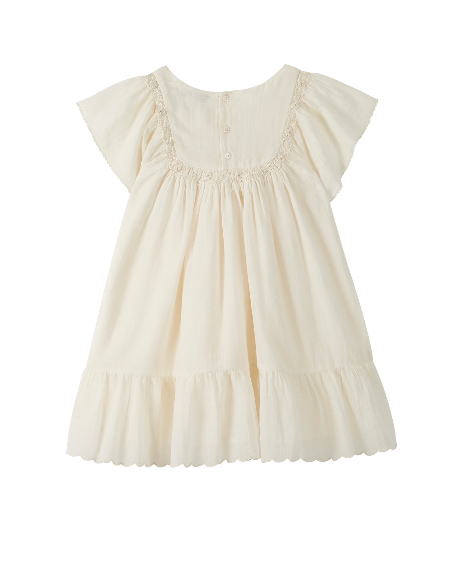 Robe coton écru