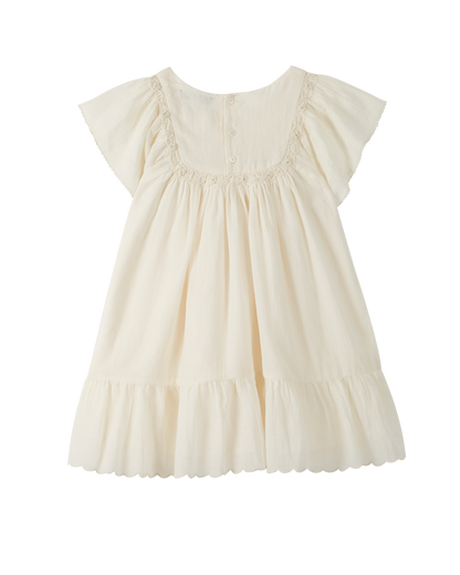 Robe coton écru