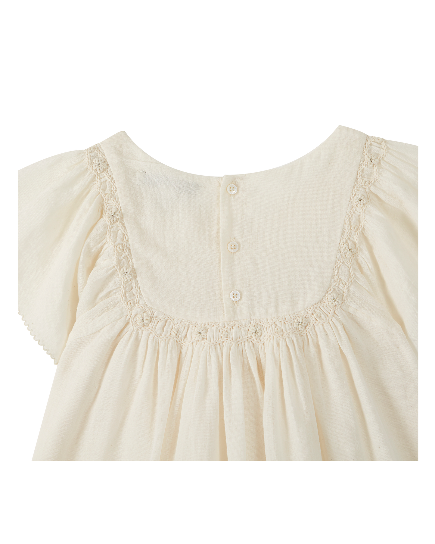 Robe coton écru
