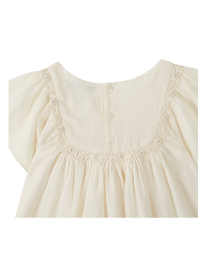 Robe coton écru