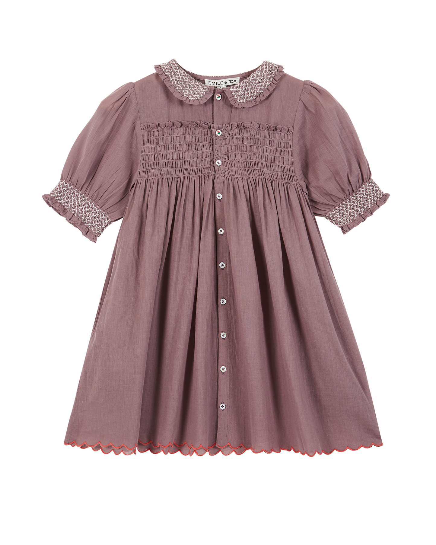 Robe coton violine