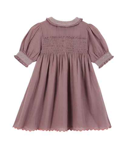 Robe coton violine