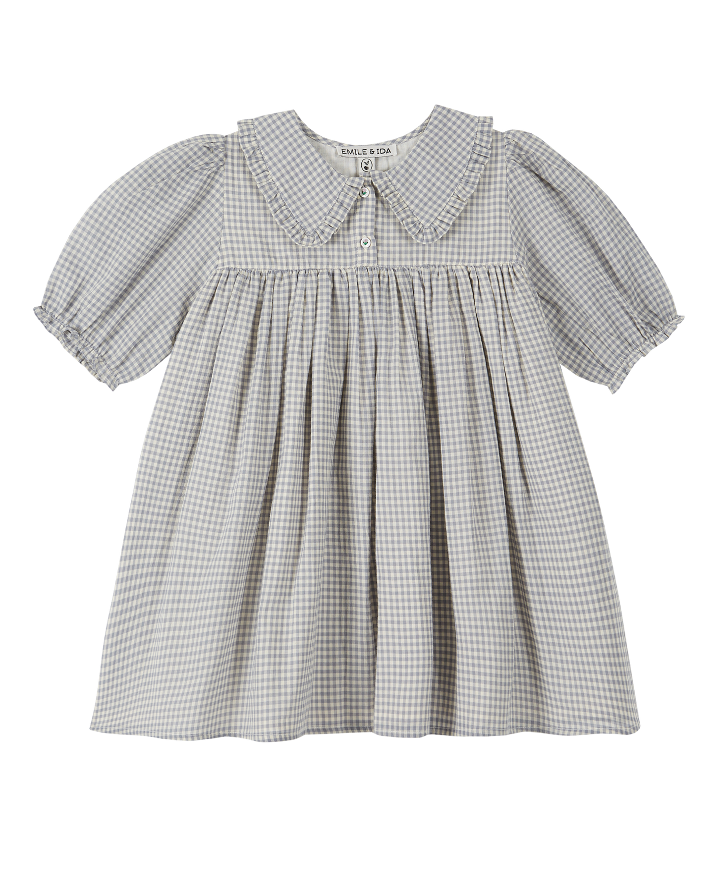 Robe coton vichy bleu