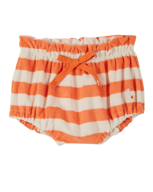 Bloomer éponge rayé orange et blanc