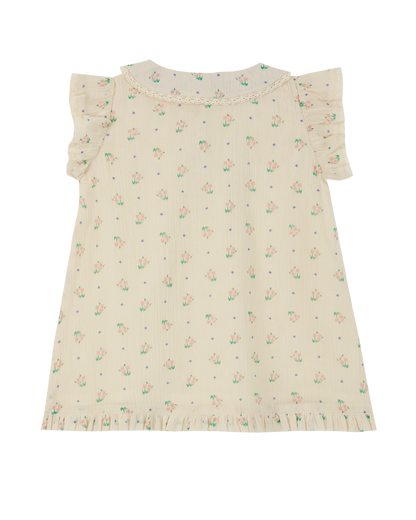 Robe coton écru cueillette