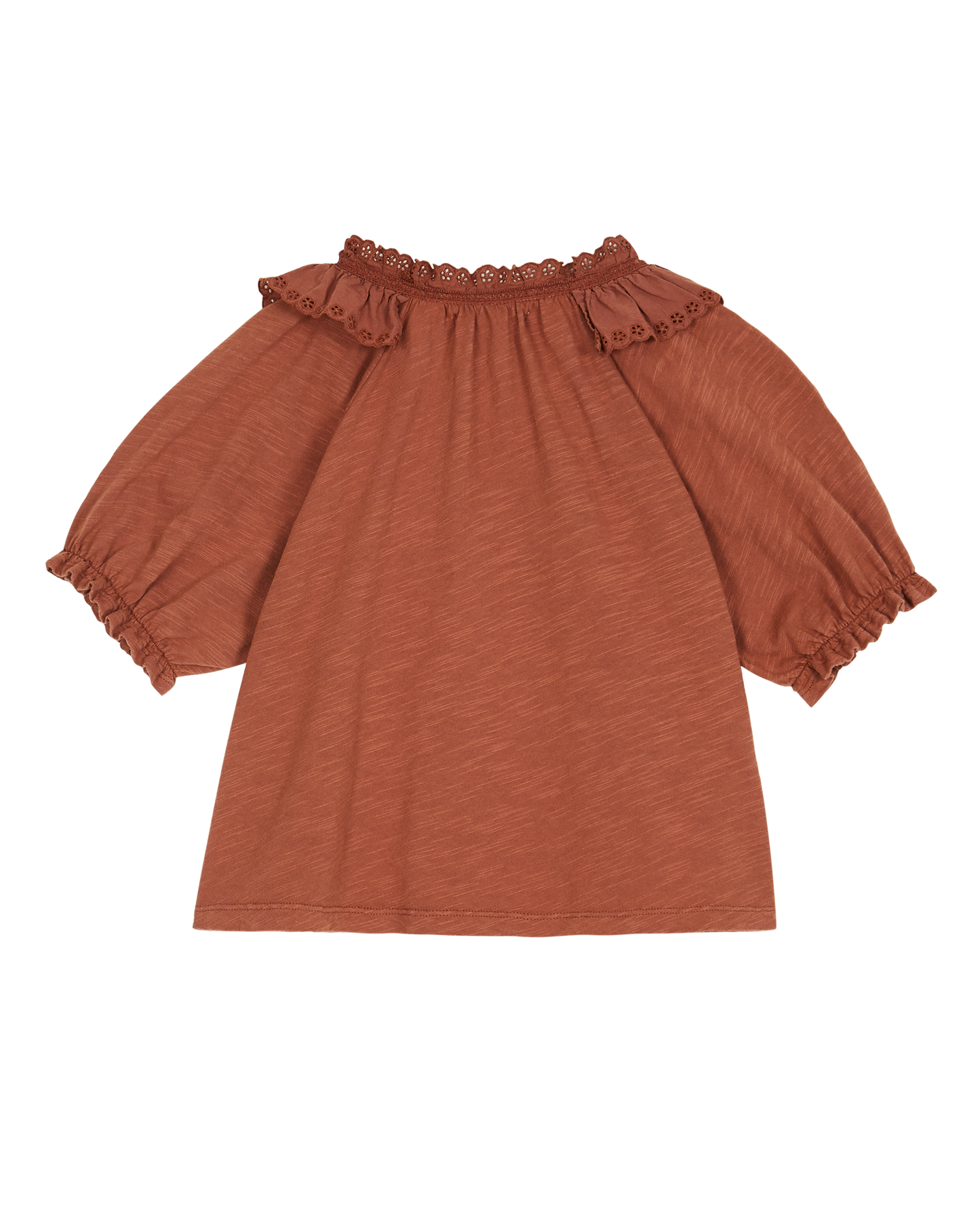 Blouse coton bio brun