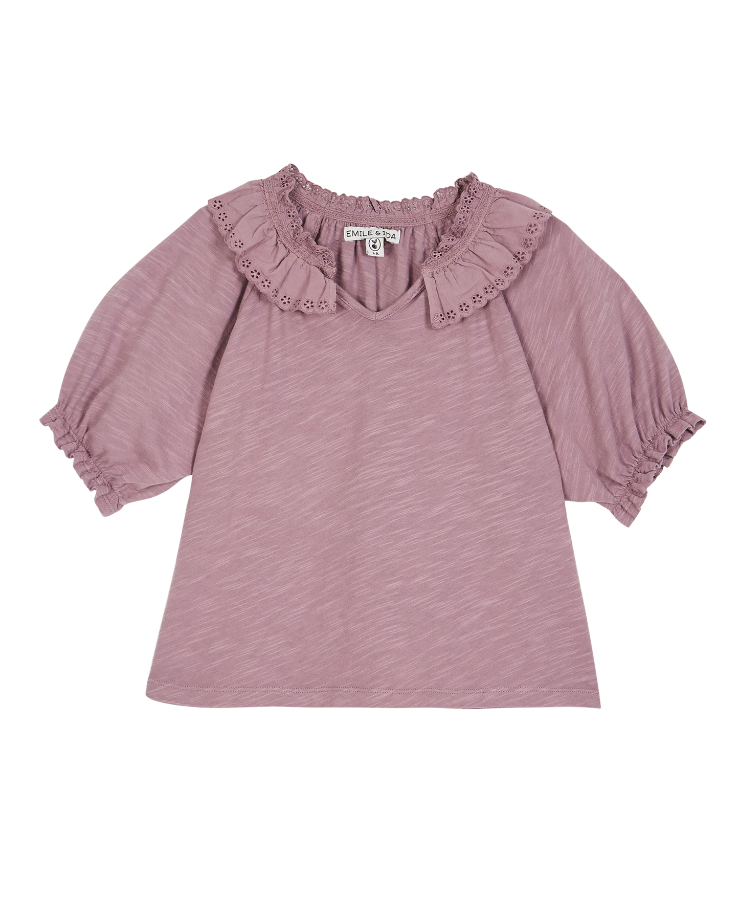 Blouse coton bio violine