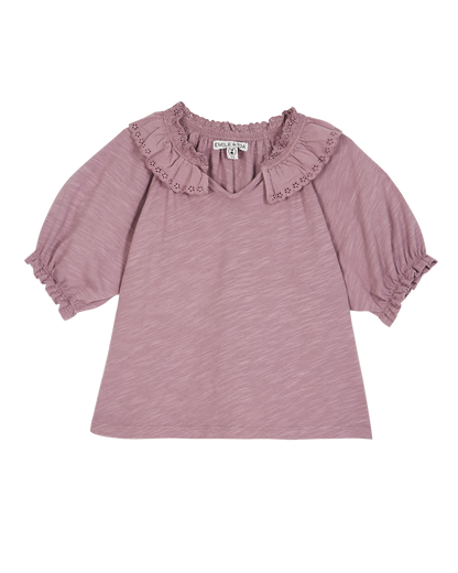 Blouse coton bio violine